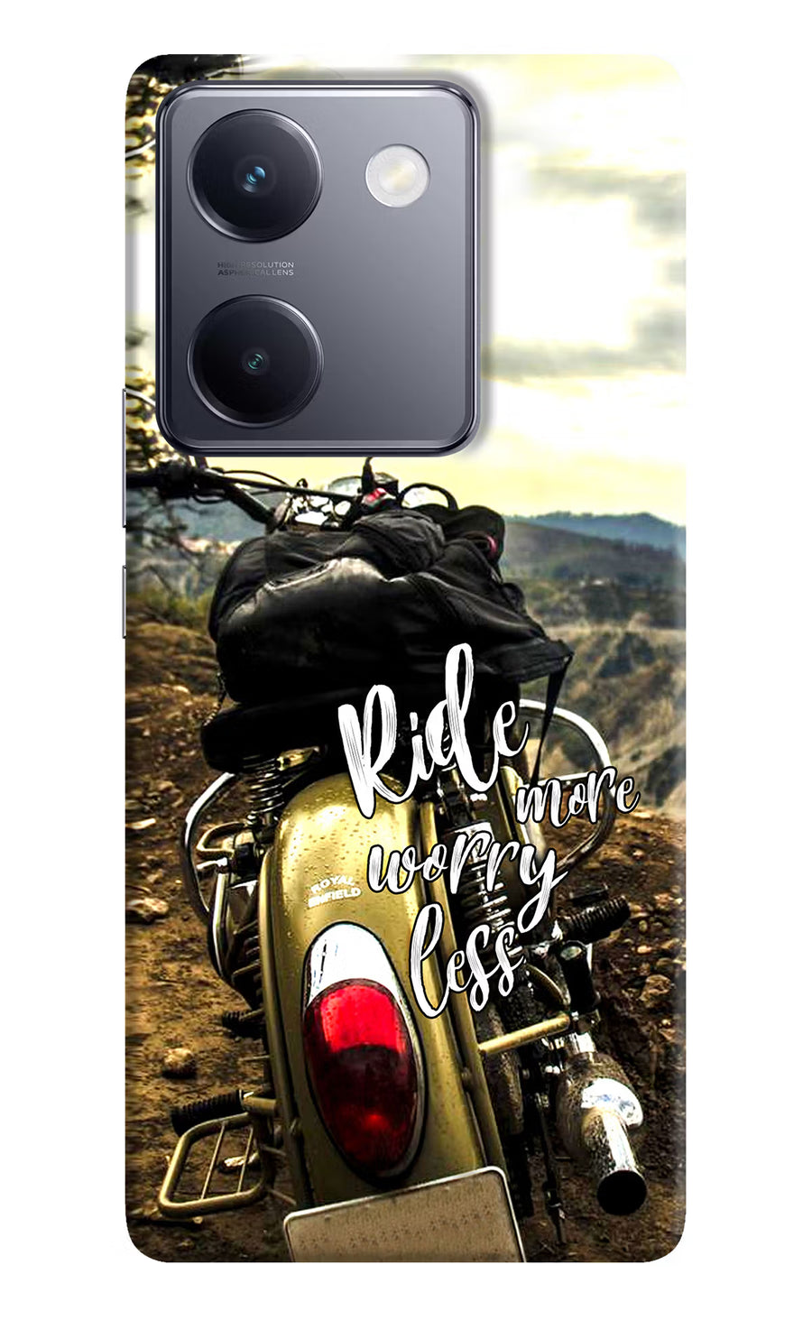 Ride More Worry Less Vivo Y200 Pro Back Cover, Hard case