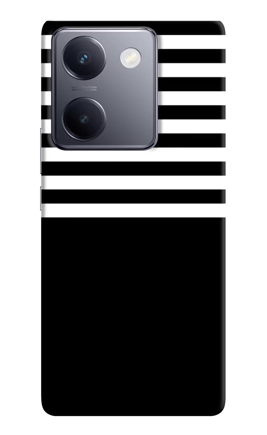 Black and White Print Vivo Y200 Pro Back Cover, Hard case