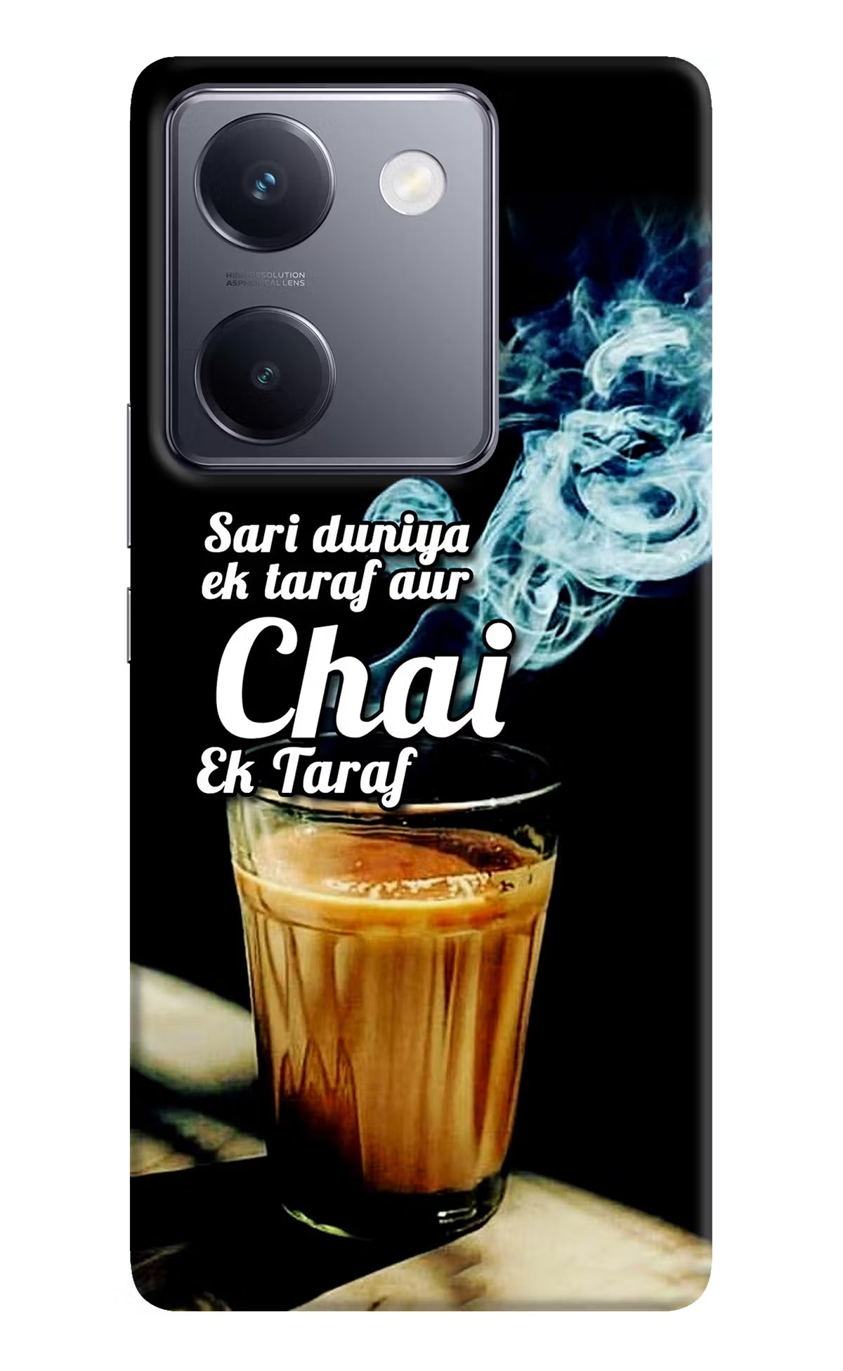 Chai Ek Taraf Quote Vivo Y200 Pro Hard Case Back Cover by Casekaro