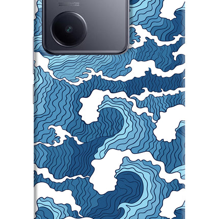 Blue Waves Vivo Y200 Pro Hard Case Back Cover by Casekaro