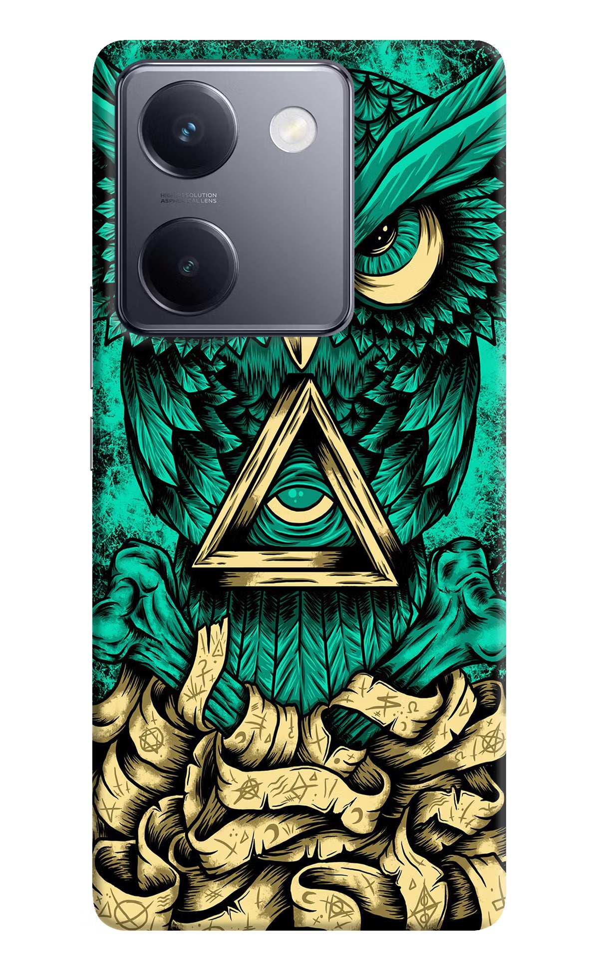 Green Owl Vivo Y200 Pro Hard Case Back Cover by Casekaro