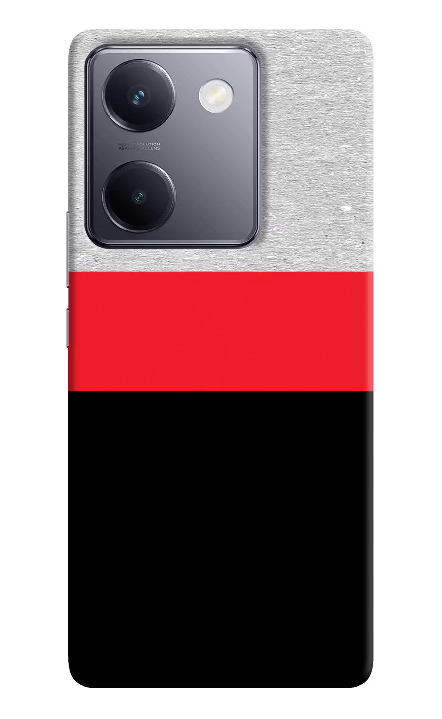 Tri Color Pattern Vivo Y200 Pro Back Cover, Hard case