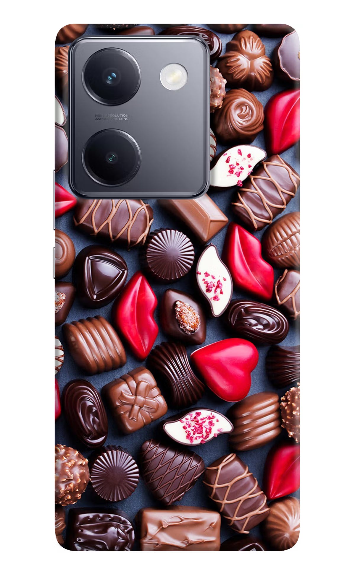 Chocolates Vivo Y200 Pro Hard Case Back Cover by Casekaro