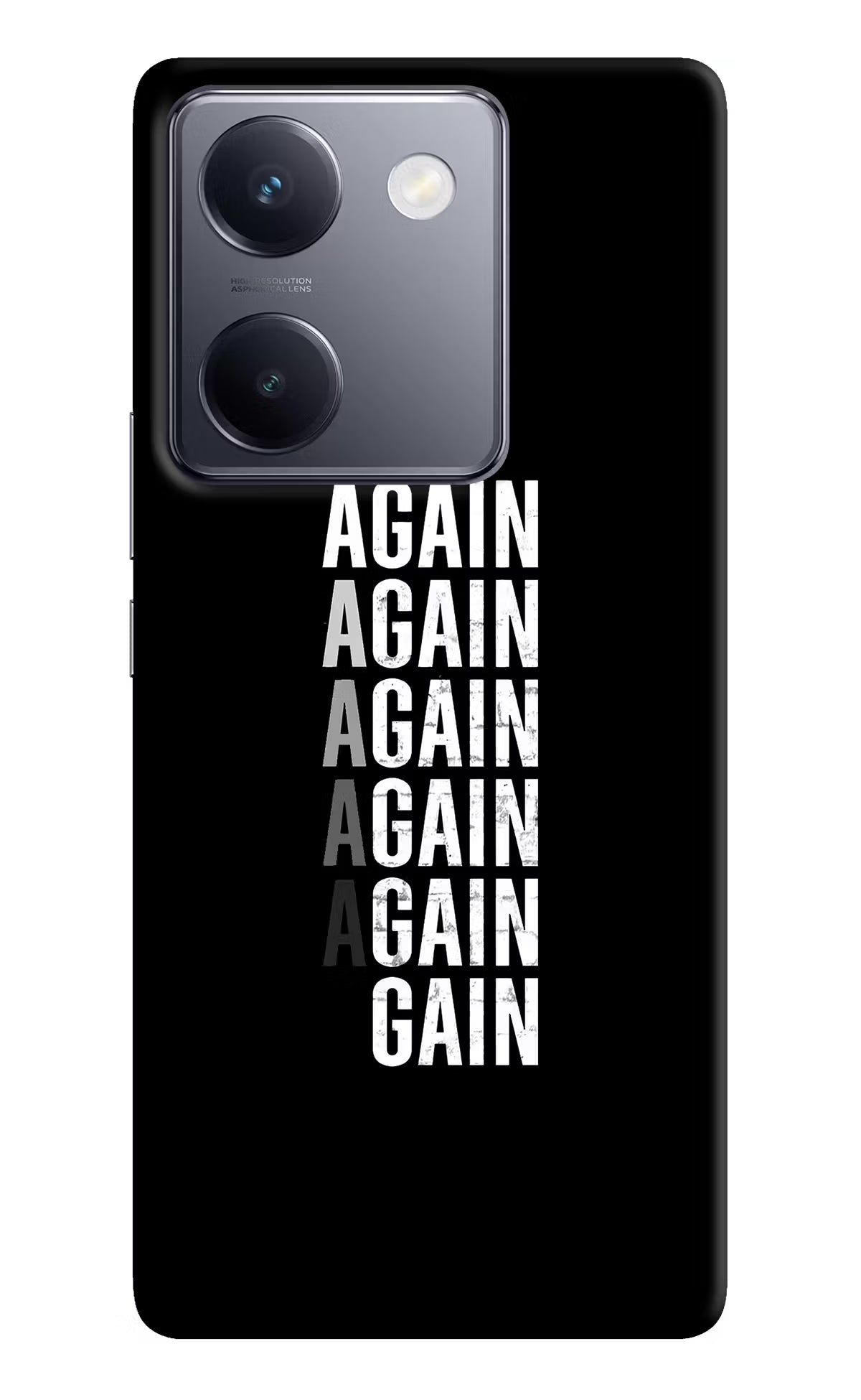 Again Again Gain Vivo Y200 Pro Hard Case Back Cover by Casekaro