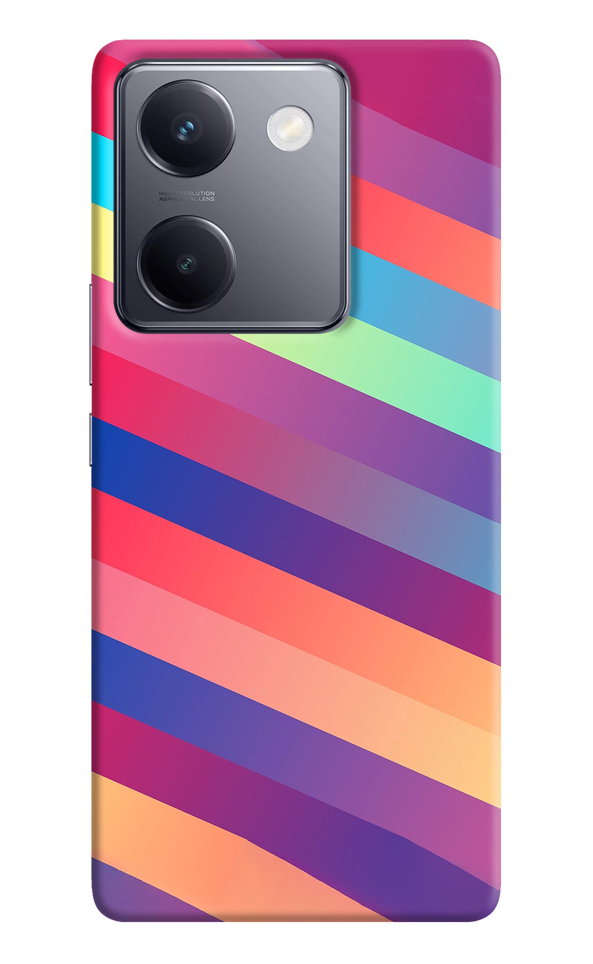 Stripes color Vivo Y200 Pro Back Cover