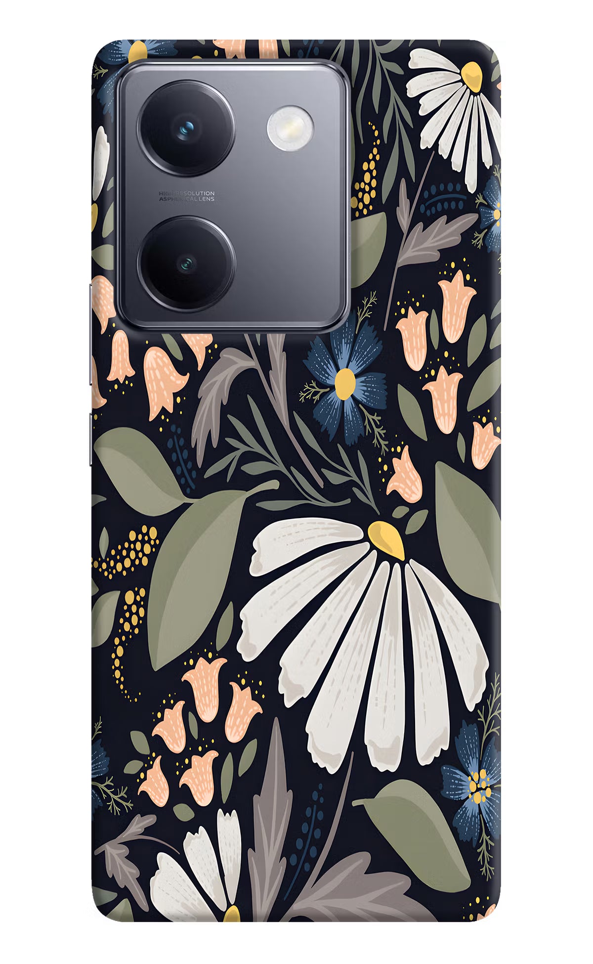 Flowers Art Vivo Y200 Pro Hard Case Back Cover by Casekaro