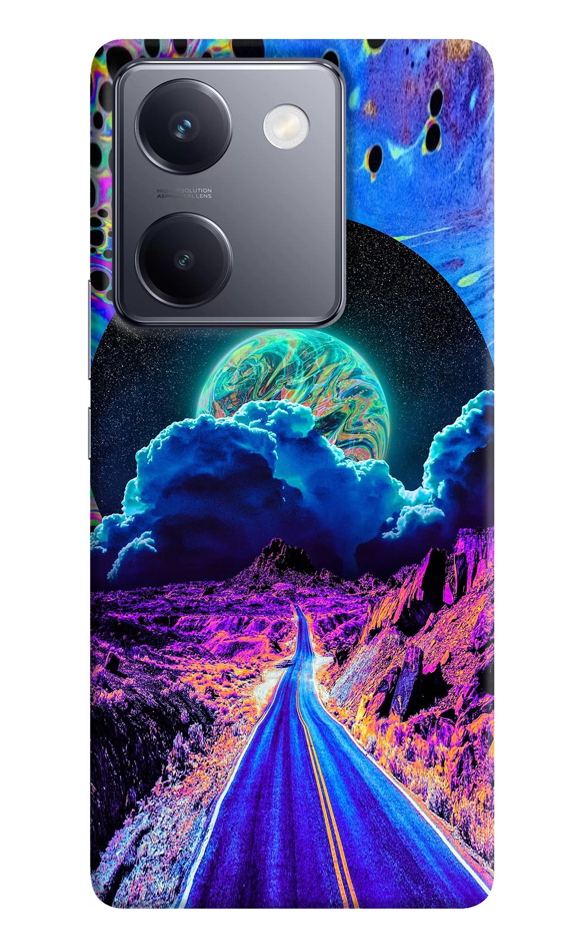 Psychedelic Painting Vivo Y200 Pro Back Cover