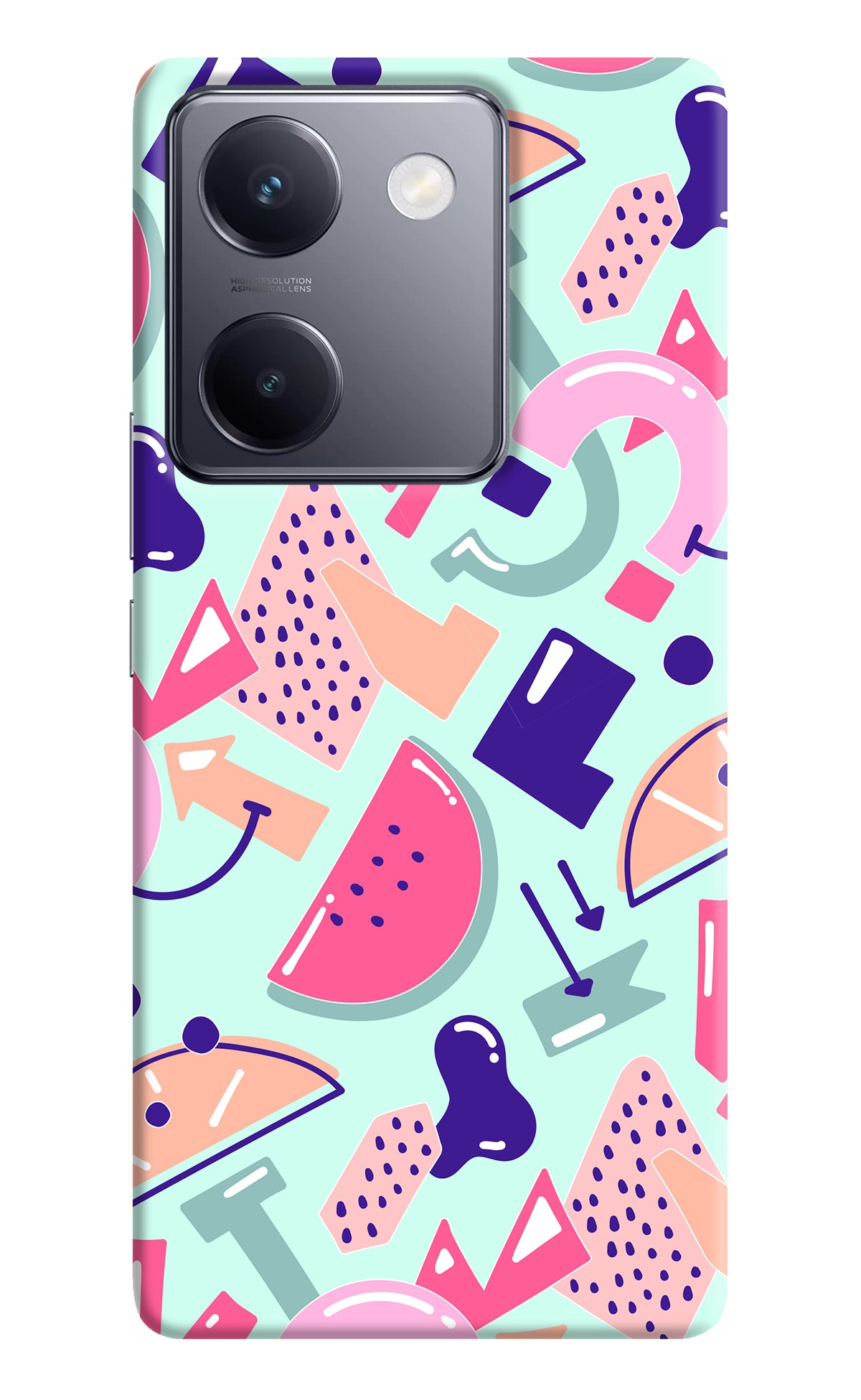 Doodle Pattern Vivo Y200 Pro Back Cover