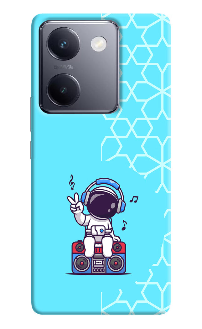 Cute Astronaut Chilling Vivo Y200 Pro Hard Case Back Cover by Casekaro