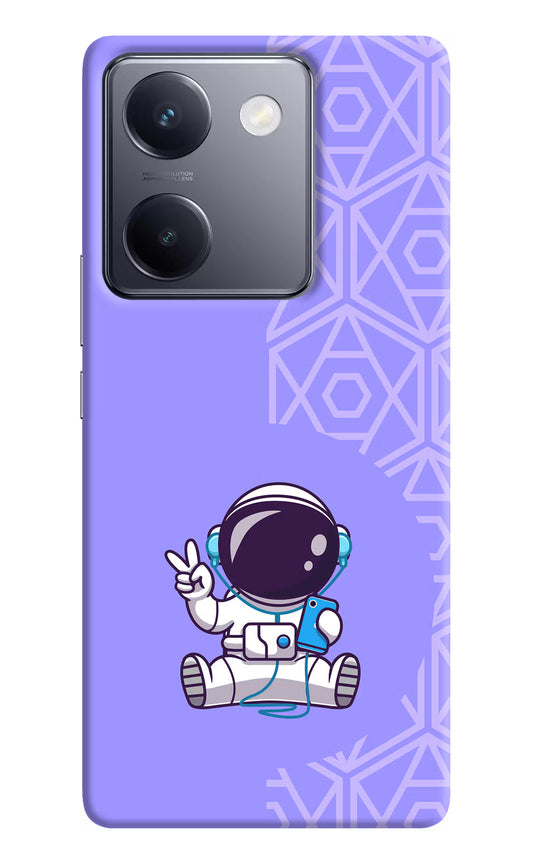 Cute Astronaut Chilling Vivo Y200 Pro Hard Case Back Cover by Casekaro