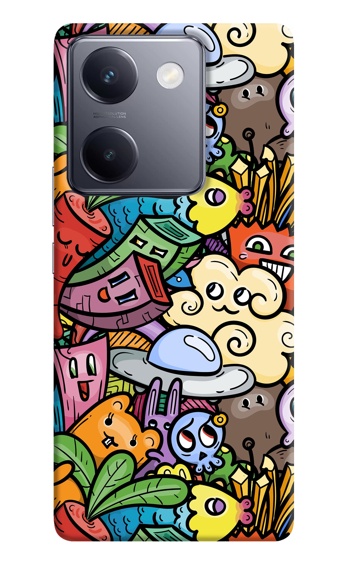 Veggie Doodle Vivo Y200 Pro Back Cover