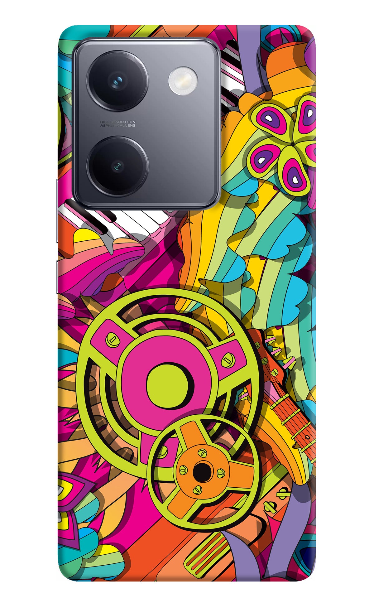 Music Doodle Vivo Y200 Pro Back Cover