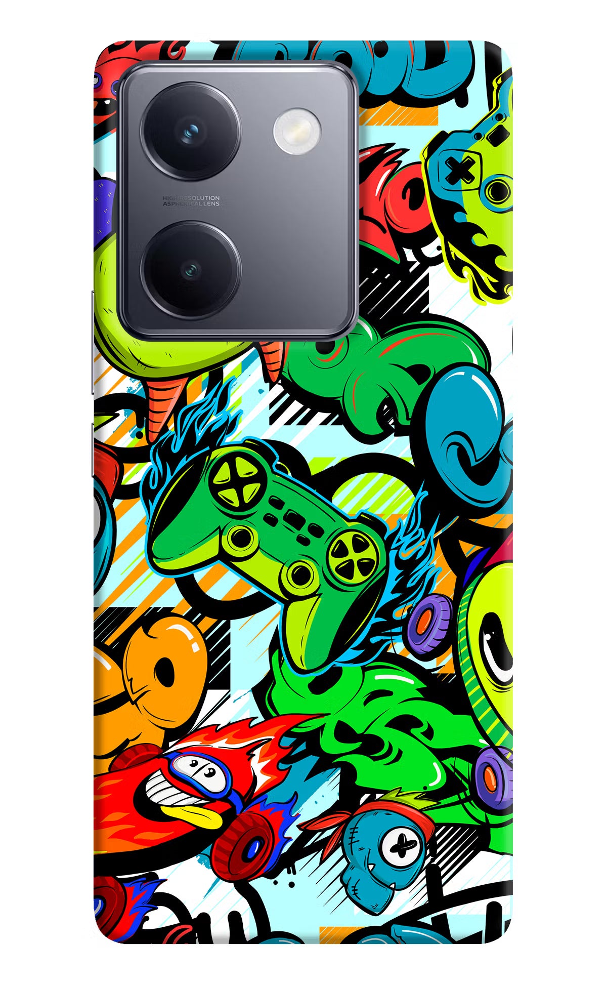 Game Doodle Vivo Y200 Pro Hard Case Back Cover by Casekaro