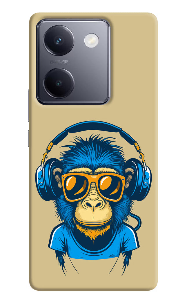 Monkey Headphone Vivo Y200 Pro Hard Case Back Cover by Casekaro