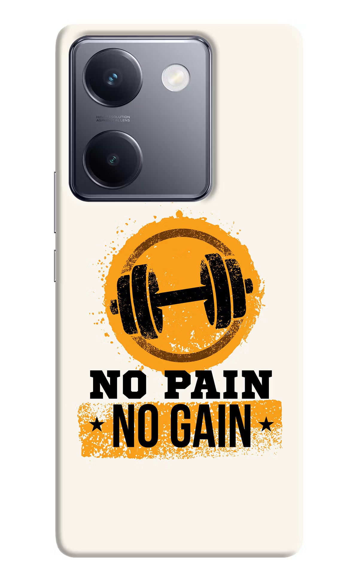 No Pain No Gain Vivo Y200 Pro Hard Case Back Cover by Casekaro
