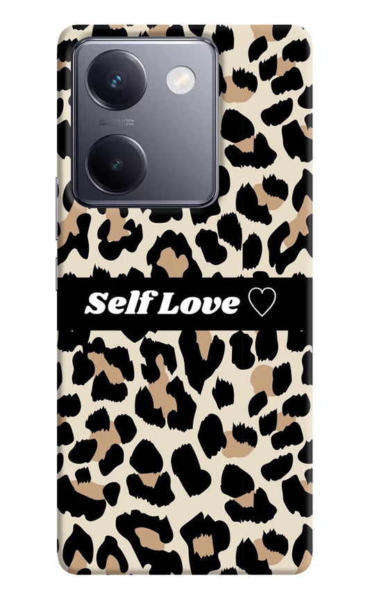 Leopard Print Self Love Vivo Y200 Pro Hard Case Back Cover by Casekaro