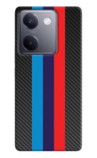BMW Stripes Pattern Vivo Y200 Pro Hard Case Back Cover by Casekaro