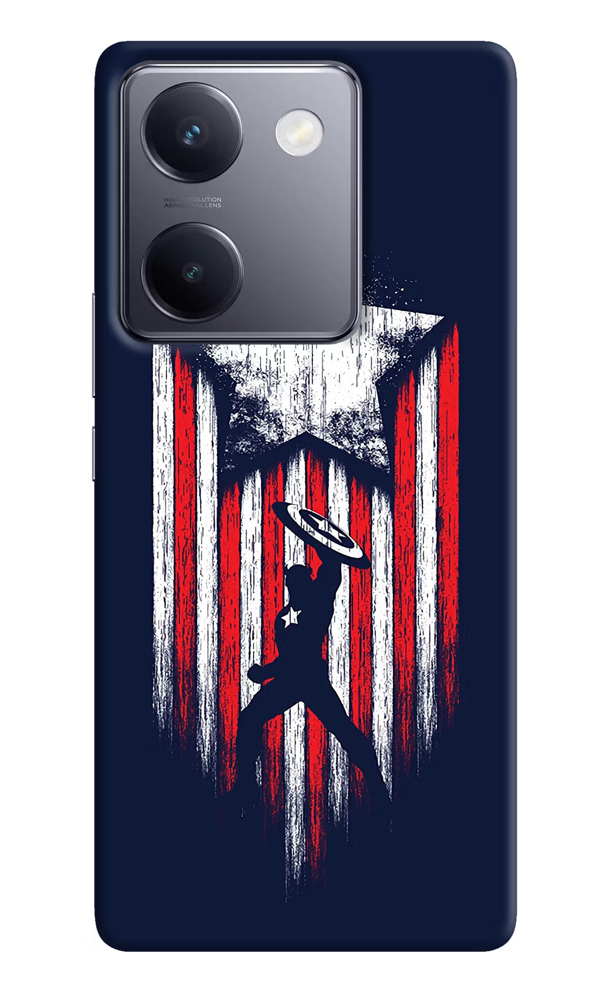 Captain America Marvel Art Vivo Y200 Pro Hard Case Back Cover by Casekaro