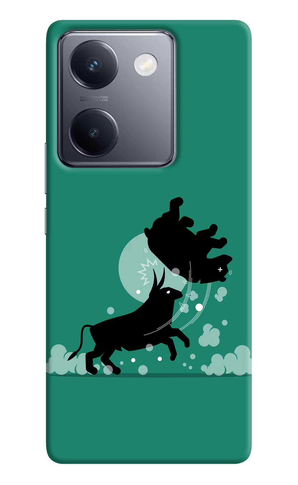 Bull Conqueror Vivo Y200 Pro Hard Case Back Cover by Casekaro
