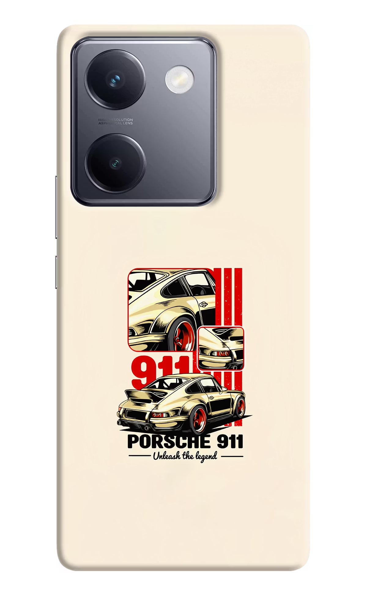 Classic Porsche 911 Vivo Y200 Pro Hard Case Back Cover by Casekaro
