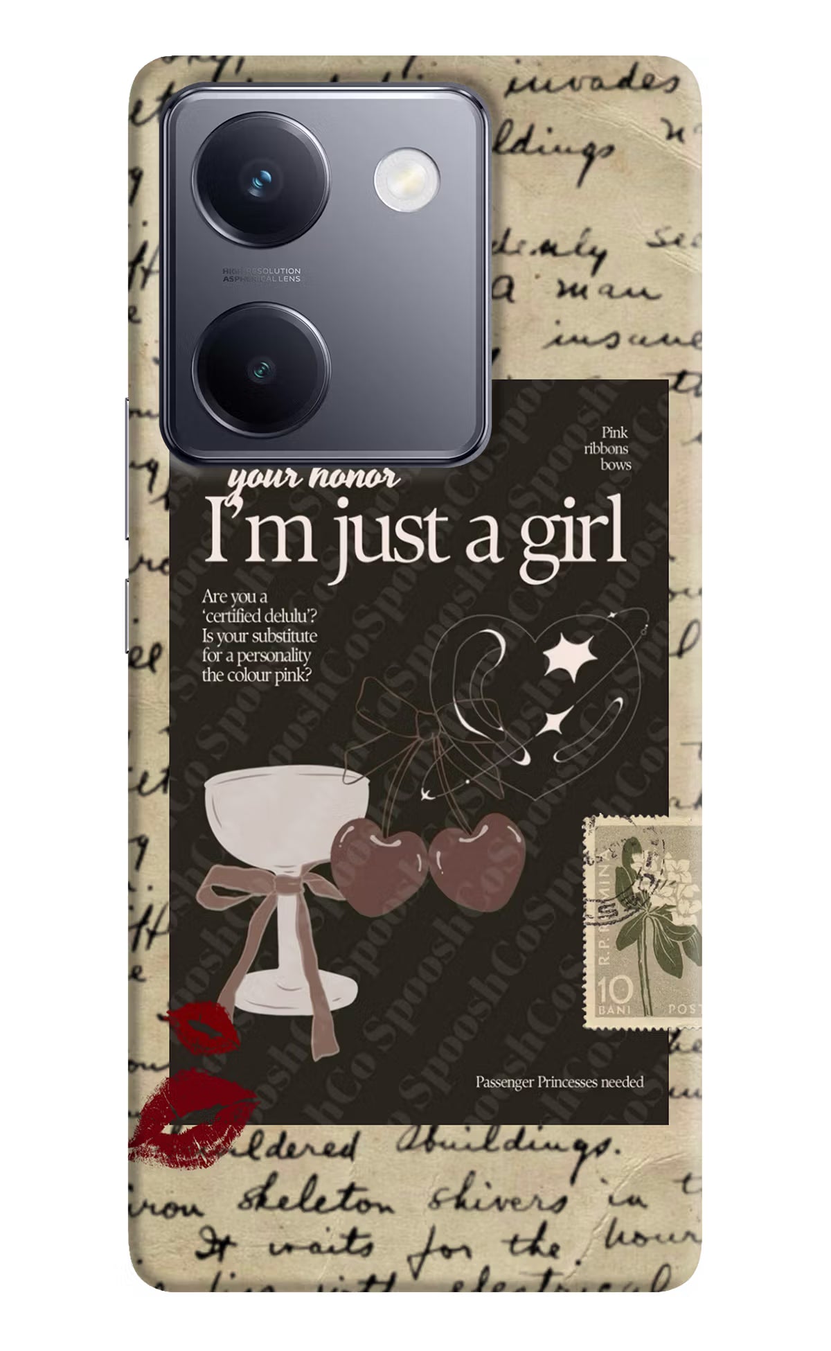 I am just a girl Vivo Y200 Pro Hard Case Back Cover by Casekaro