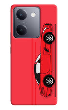 Red Velocity Vivo Y200 Pro Hard Case Back Cover by Casekaro