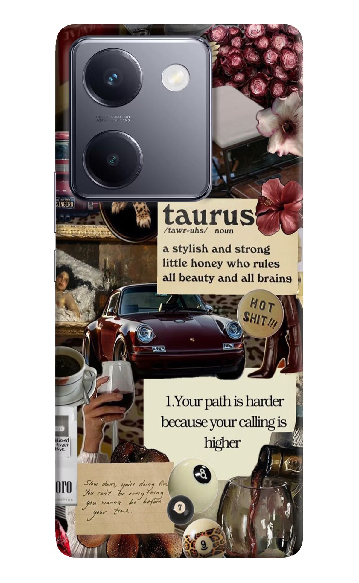 Taurus Zodiac Vivo Y200 Pro Hard Case Back Cover by Casekaro