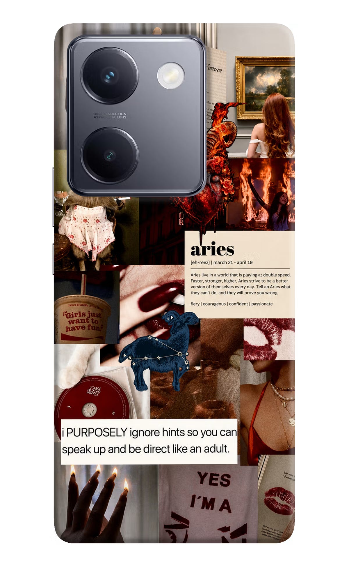 Zodiac Aries Vivo Y200 Pro Back Cover