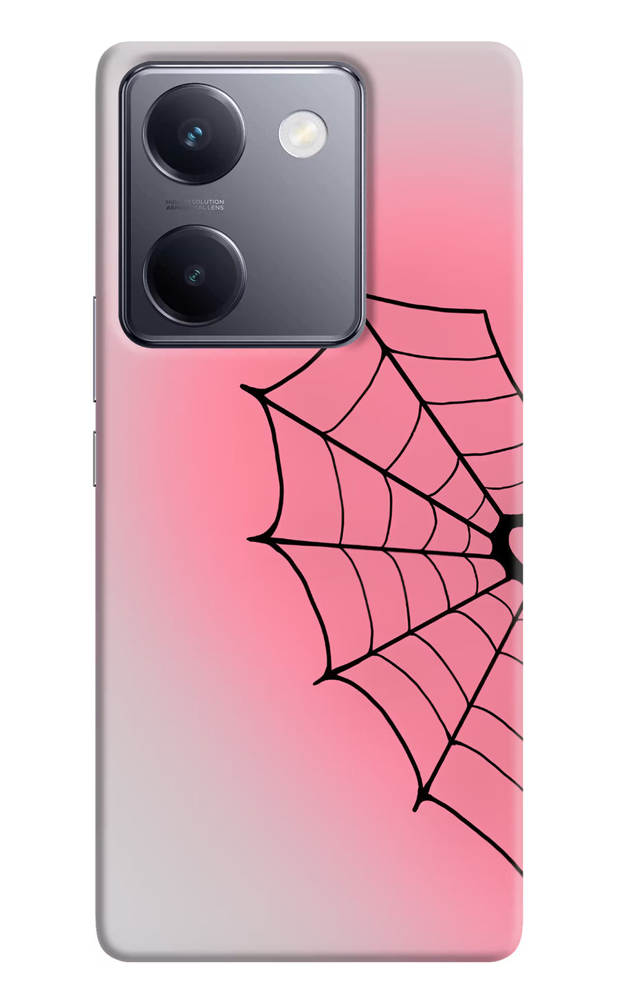 Pink Web Vivo Y200 Pro Back Cover, Hard case