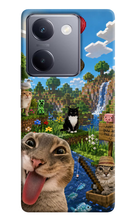 Minecraft Cat Chaos Vivo Y200 Pro Hard Case Back Cover by Casekaro
