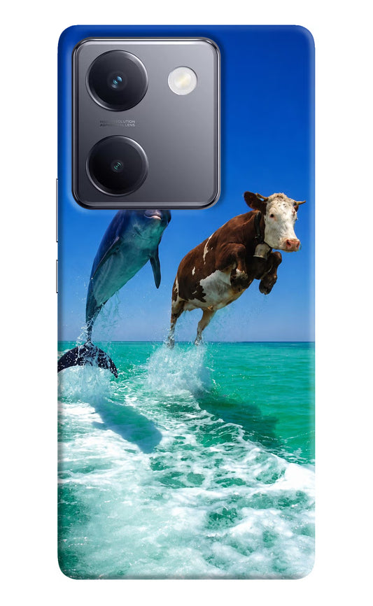Dolphin vs Cow Vivo Y200 Pro Hard Case Back Cover by Casekaro