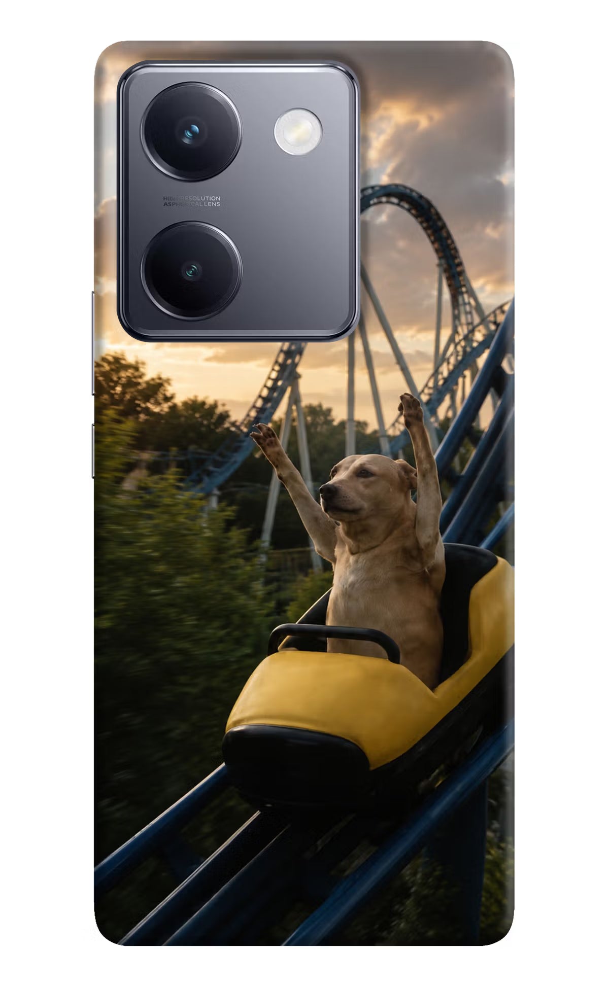 Rollercoaster Dog Vivo Y200 Pro Back Cover