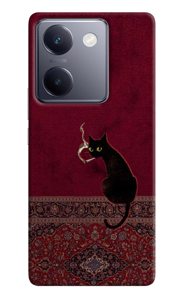 Midnight Cat Vivo Y200 Pro Hard Case Back Cover by Casekaro