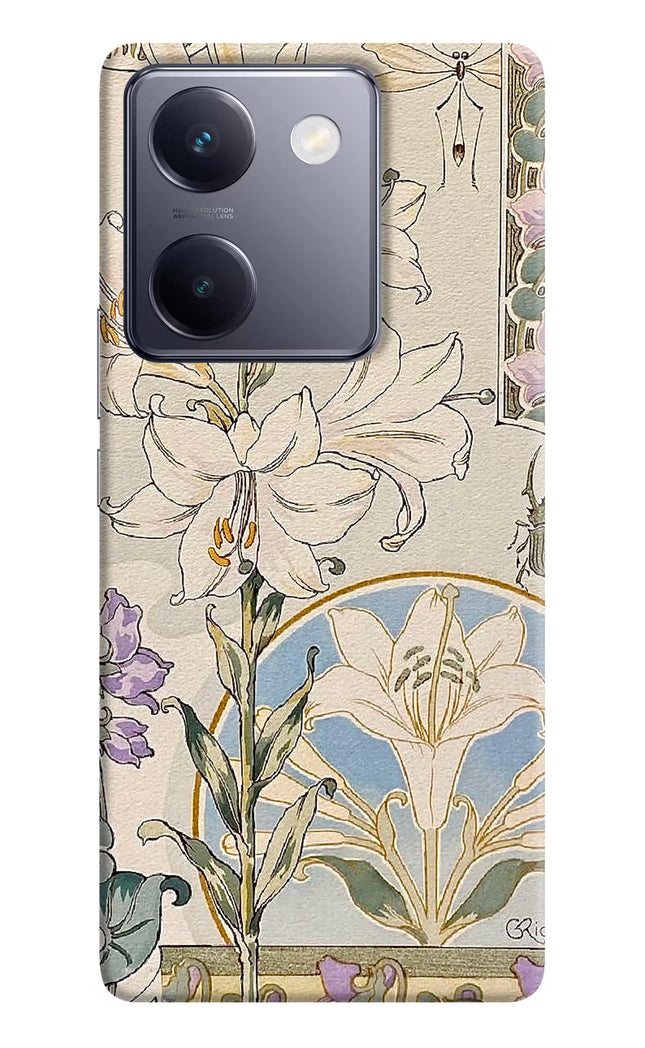 White Lily Vivo Y200 Pro Hard Case Back Cover by Casekaro