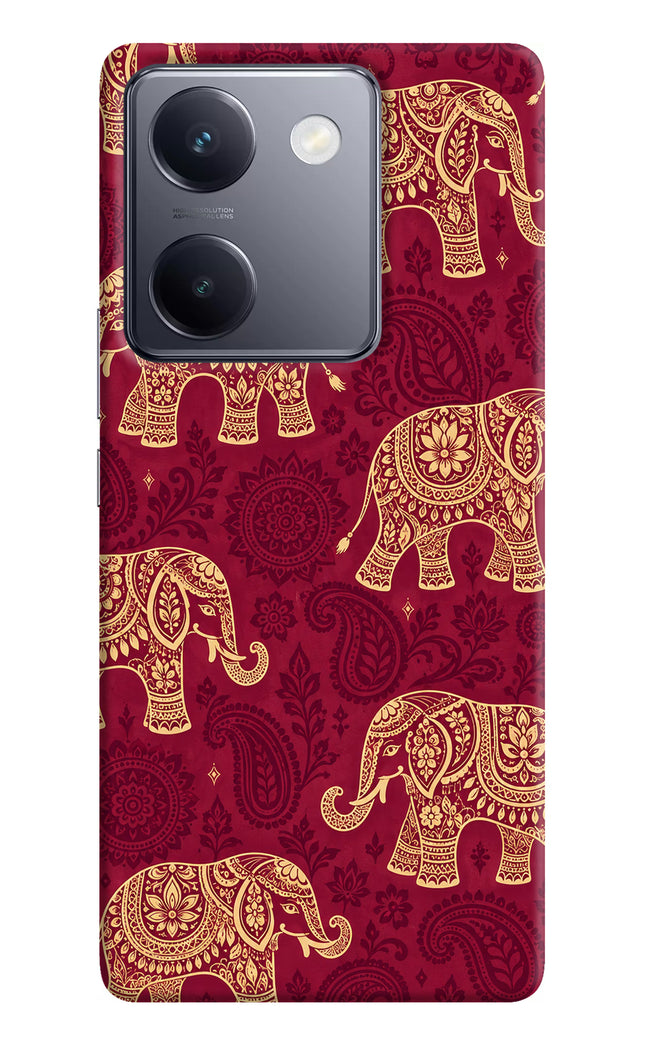 Maroon Elephant Vivo Y200 Pro Hard Case Back Cover by Casekaro