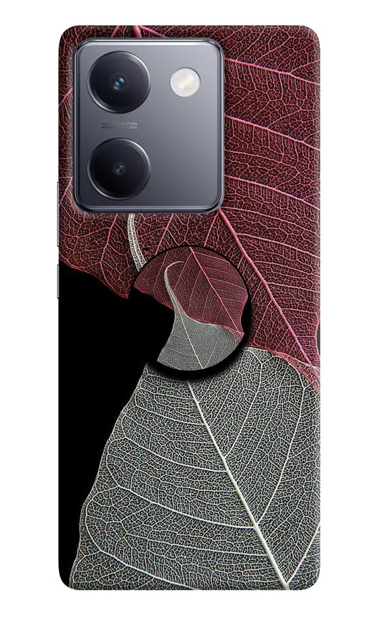 Leaf Pattern Vivo Y200 Pro Pop Case by Casekaro