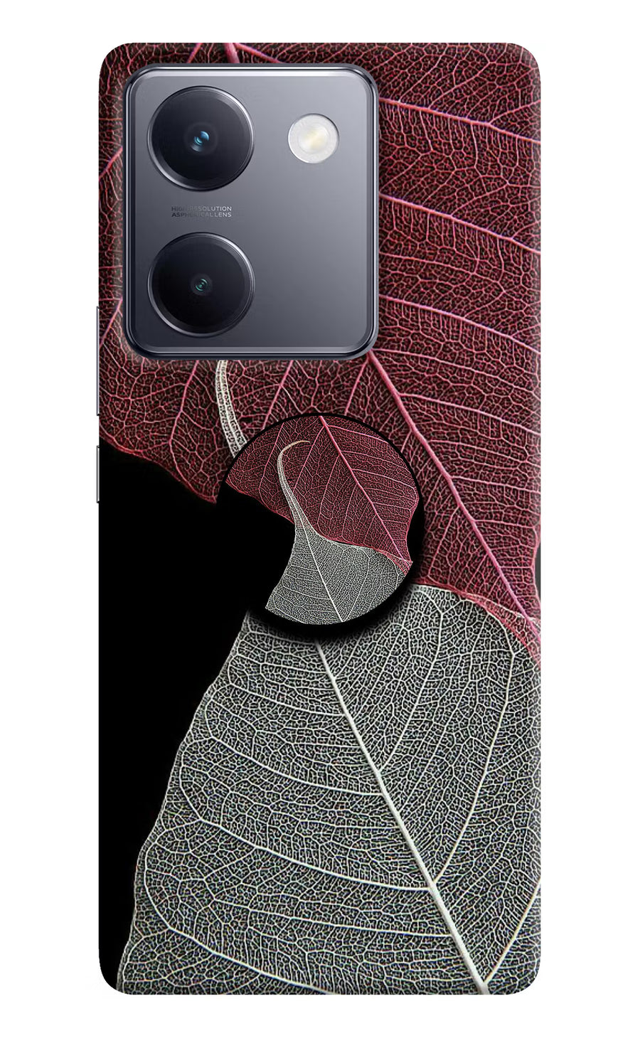 Leaf Pattern Vivo Y200 Pro Pop Case, Hard case