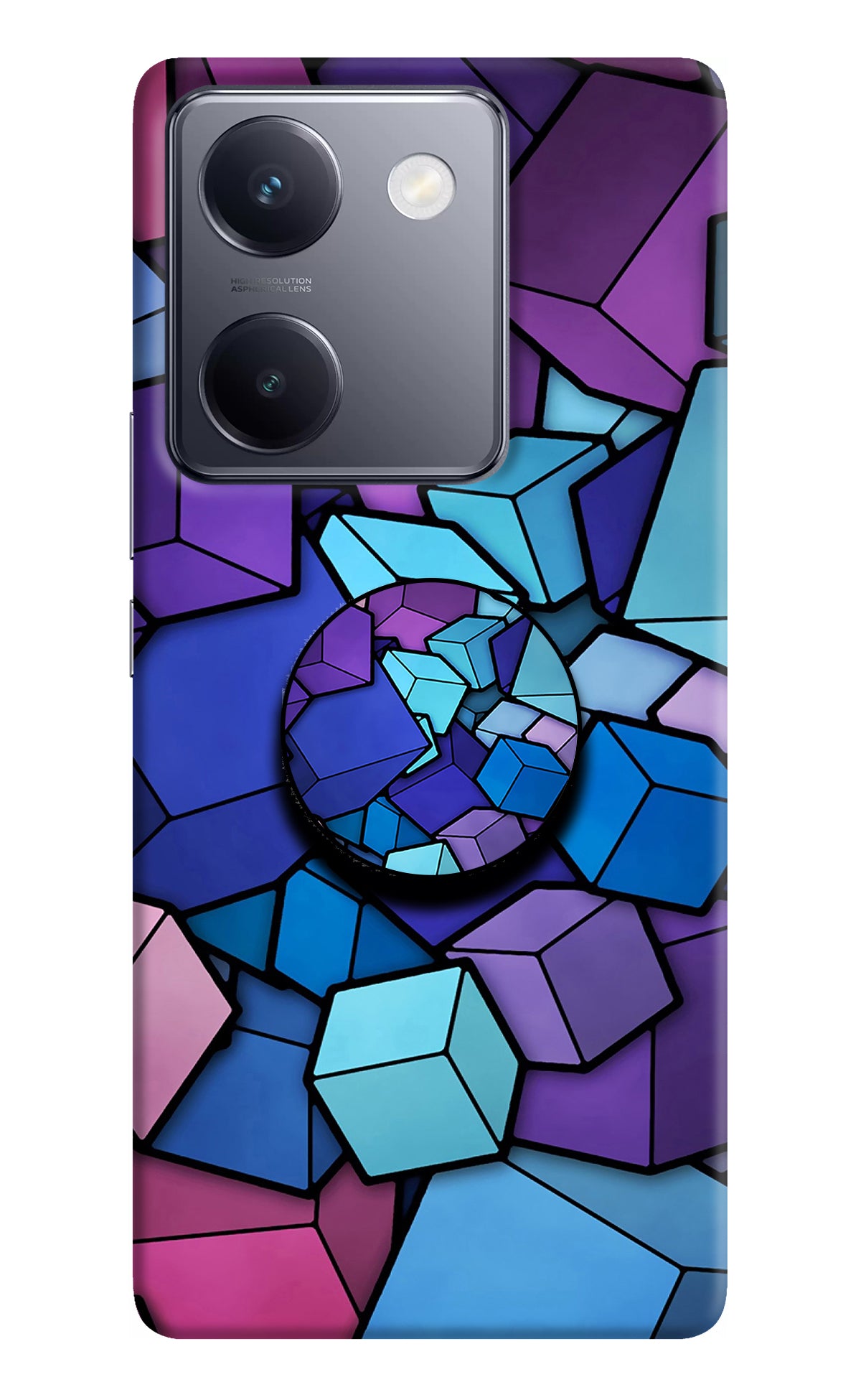 Cubic Abstract Vivo Y200 Pro Pop Case