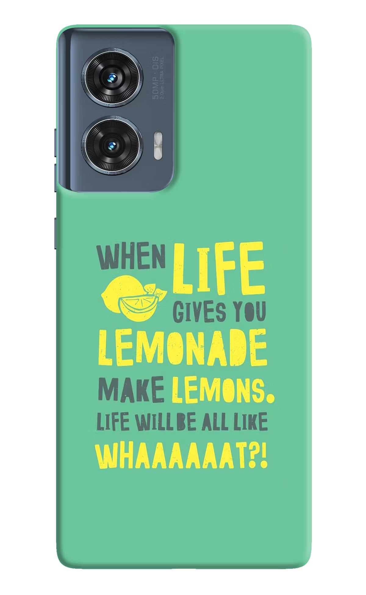Quote Moto Edge 50 Fusion Hard Case Back Cover by Casekaro