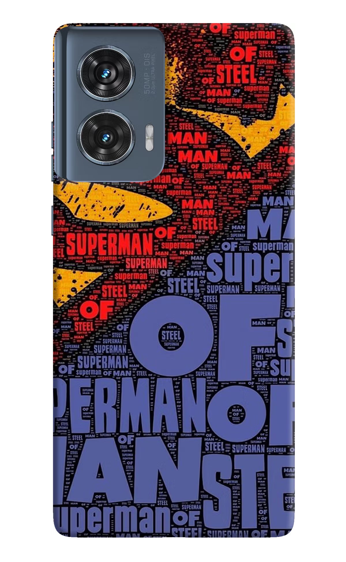Superman Moto Edge 50 Fusion Hard Case Back Cover by Casekaro