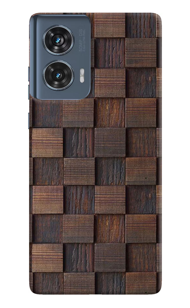 Wooden Cube Design Moto Edge 50 Fusion Hard Case Back Cover by Casekaro