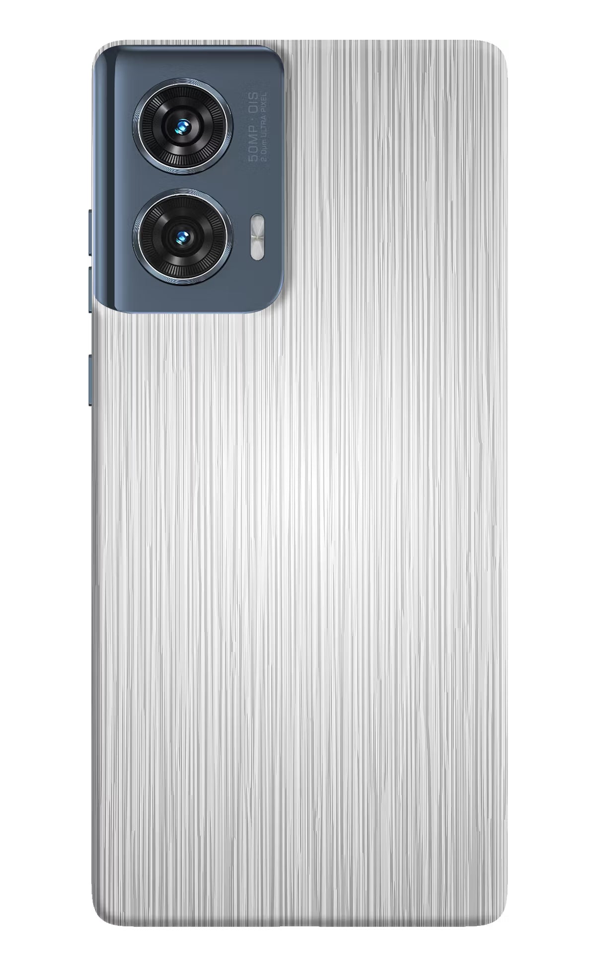 Wooden Grey Texture Moto Edge 50 Fusion Hard Case Back Cover by Casekaro