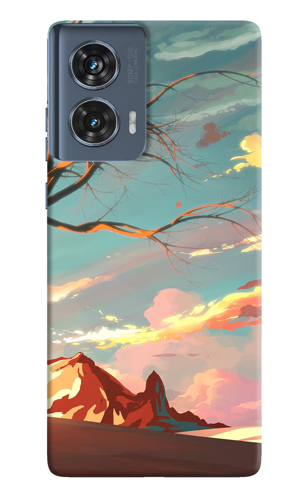Scenery Moto Edge 50 Fusion Hard Case Back Cover by Casekaro