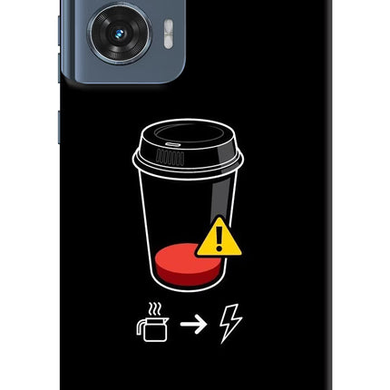 Coffee Moto Edge 50 Fusion Hard Case Back Cover by Casekaro