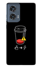 Coffee Moto Edge 50 Fusion Hard Case Back Cover by Casekaro