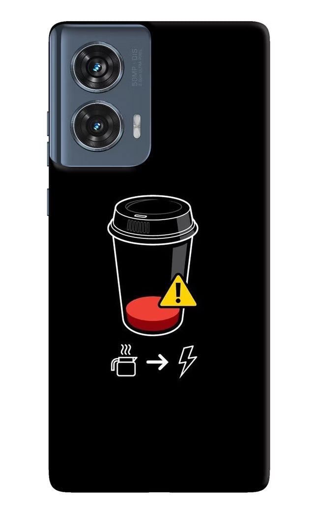 Coffee Moto Edge 50 Fusion Hard Case Back Cover by Casekaro