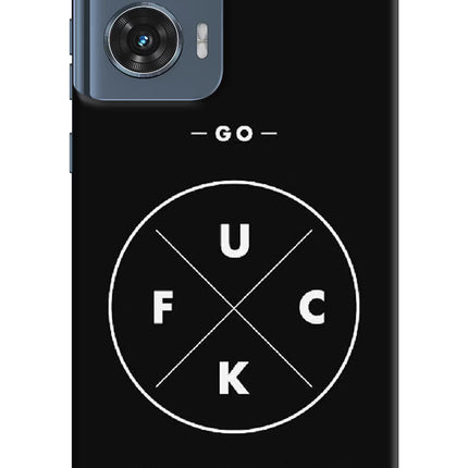 Go Fuck Yourself Moto Edge 50 Fusion Hard Case Back Cover by Casekaro