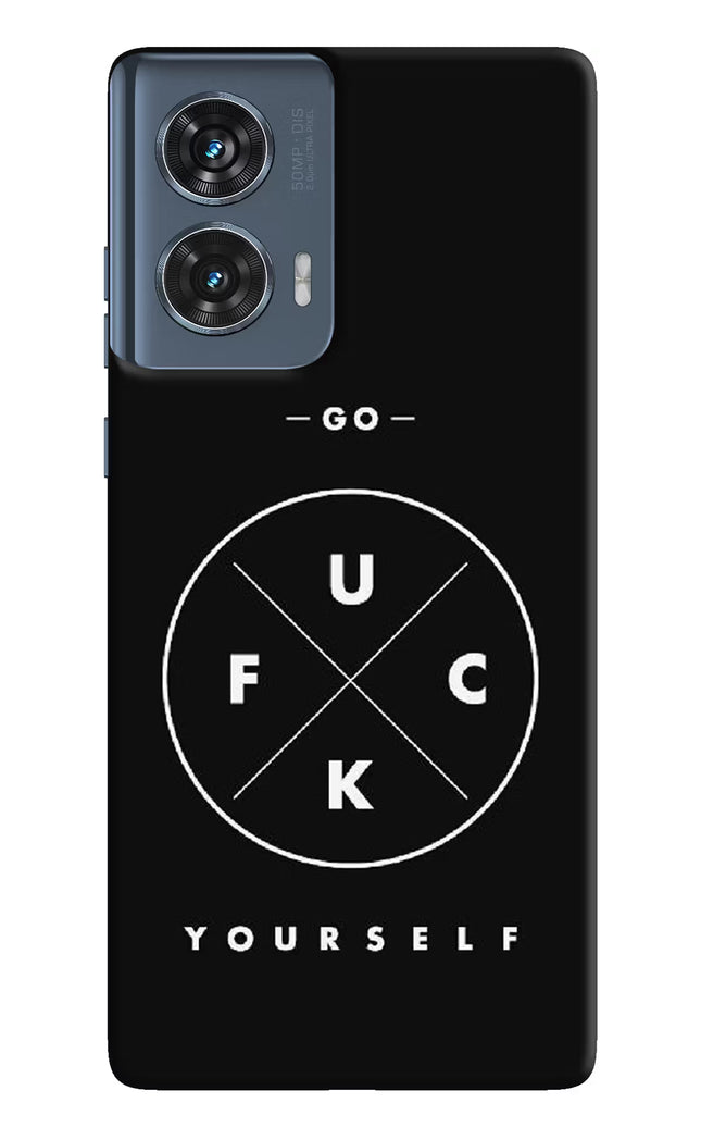 Go Fuck Yourself Moto Edge 50 Fusion Hard Case Back Cover by Casekaro