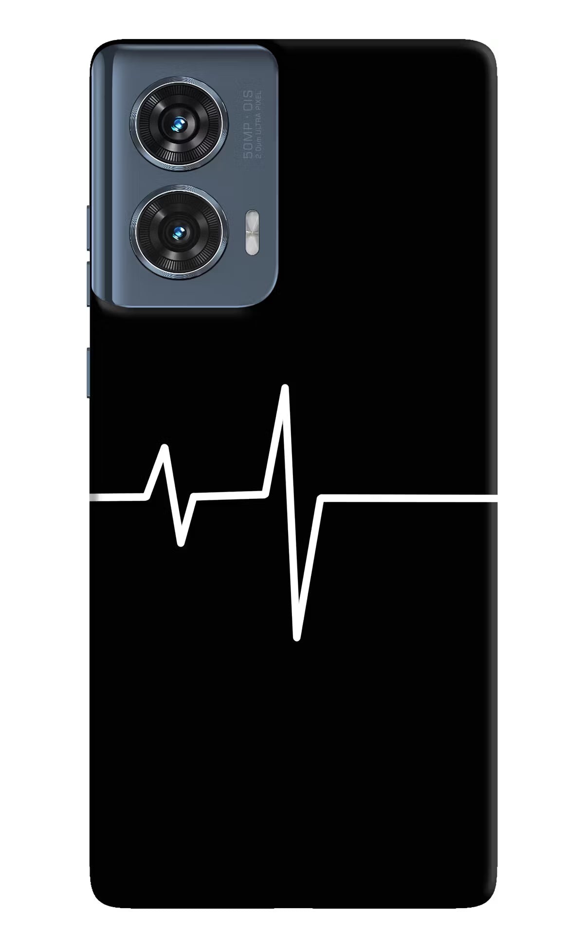Heart Beats Moto Edge 50 Fusion Hard Case Back Cover by Casekaro