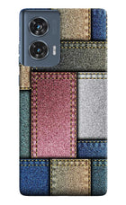 Multicolor Jeans Moto Edge 50 Fusion Hard Case Back Cover by Casekaro